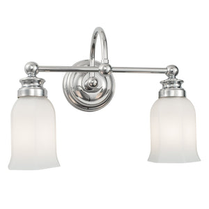 Atlas Emily 11.5'' Wide 2-Light Vanity Light Fixture - Timeless Elegance for Your Bathroom Decor Chrome WL11292-CH