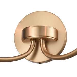 Atlas Emily Vanity Light - Modern 2-Light Fixture with Softly Diffusing Glass Shades for Stylish Illumination Brushed Gold 17'' WL11293-GD