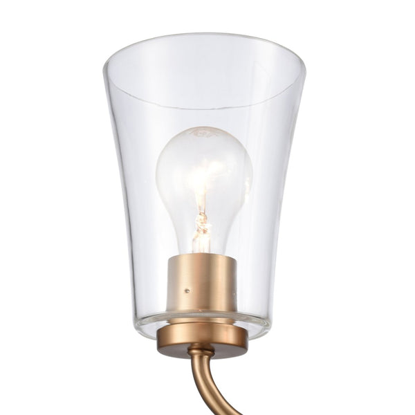 Atlas Emily Vanity Light - Modern 2-Light Fixture with Softly Diffusing Glass Shades for Stylish Illumination Brushed Gold 17'' WL11293-GD