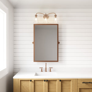 Atlas Emily Vanity Light - Modern 2-Light Fixture with Softly Diffusing Glass Shades for Stylish Illumination Brushed Gold 23'' WL11294-GD