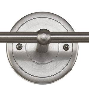 Atlas English Pub 2-Light Vanity Light Fixture – Vintage Industrial Charm for Bathrooms or Powder Rooms Satin Nickel WL11295-NK1