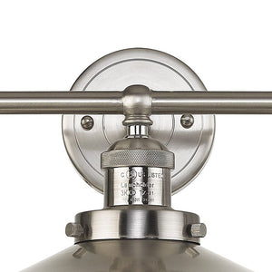 Atlas English Pub 28'' Wide 3-Light Vanity Light - Vintage Industrial Charm for Bathrooms & Hallways WL11296-NK1