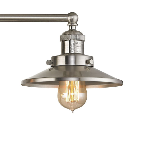 Atlas English Pub 28'' Wide 3-Light Vanity Light - Vintage Industrial Charm for Bathrooms & Hallways WL11296-NK1