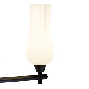 Atlas Fleur 2-Light Vanity Light Fixture - Sculptural Design with Organic Glass Shades for Modern Spaces Matte Black 14.75'' WL11303-BK