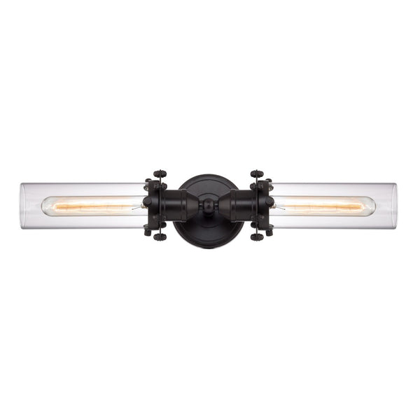 Atlas Fulton 20'' Wide 2-Light Vanity Fixture - Industrial-Style with Modern Design for Any Bathroom Decor Oil Rubbed Bronze WL11306-BZ