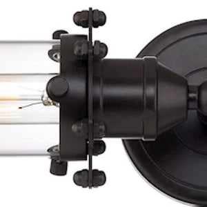 Atlas Fulton 20'' Wide 2-Light Vanity Fixture - Industrial-Style with Modern Design for Any Bathroom Decor Oil Rubbed Bronze WL11306-BZ