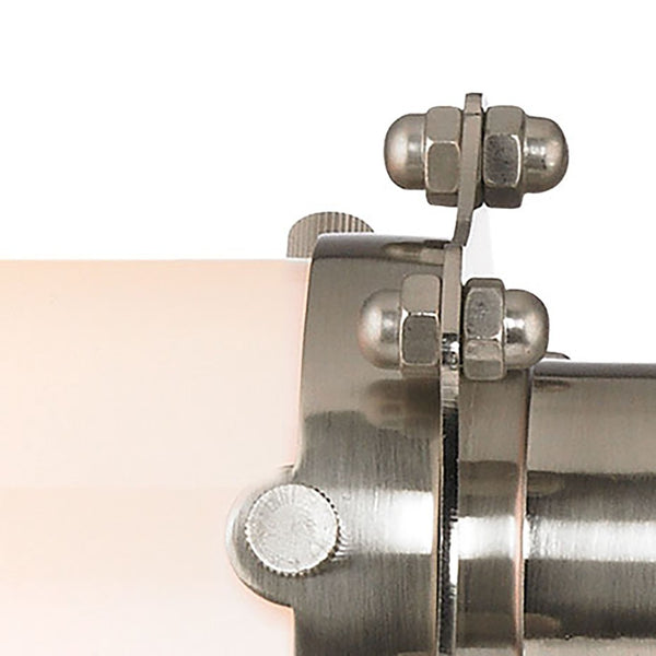 Atlas Fulton 20'' Wide 2-Light Vanity Fixture - Industrial-Style with Modern Design for Any Bathroom Decor Satin Nickel WL11306-NK