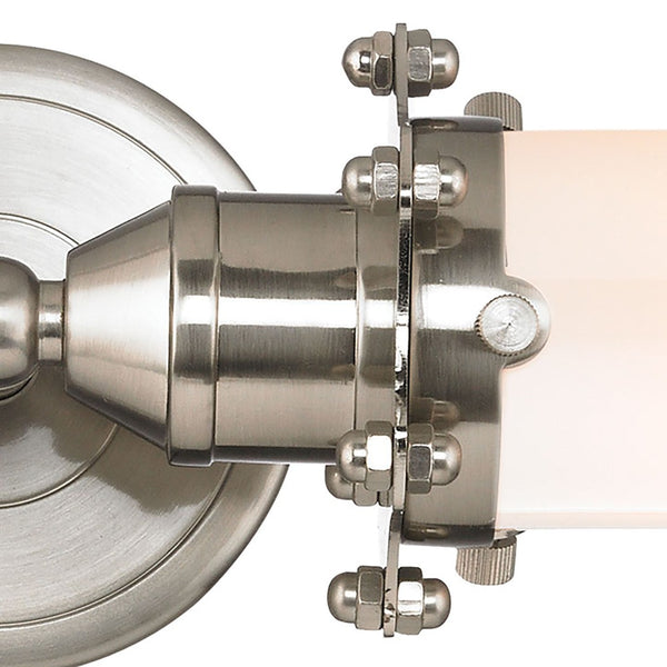 Atlas Fulton 20'' Wide 2-Light Vanity Fixture - Industrial-Style with Modern Design for Any Bathroom Decor Satin Nickel WL11306-NK