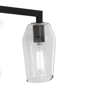 Atlas Gaia 2-Light Vanity Light Fixture - Modern Angular Design for Stylish Bathroom Illumination Acid Dipped Black 19'' WL11309-BK