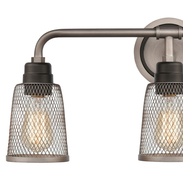 Atlas Glencoe 23'' Wide 3-Light Vanity Light - Urban Industrial Style with Weathered Zinc & Bronze Accents WL11311-GY