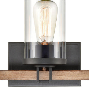 Atlas Holdfast 22'' Wide 3-Light Vanity Light - Modern Industrial Style with Charcoal & Chrome Finish WL11327-BK2