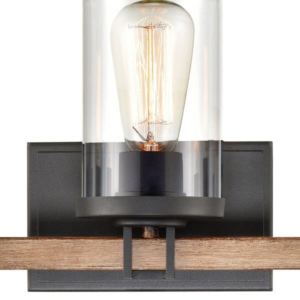 Atlas Holdfast 22'' Wide 3-Light Vanity Light - Modern Industrial Style with Charcoal & Chrome Finish WL11327-BK2