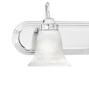 Atlas Homestead 2-Light Vanity Fixture with Smoked Glass Shades for Timeless Bathroom Illumination Chrome 18'' WL11332-CH