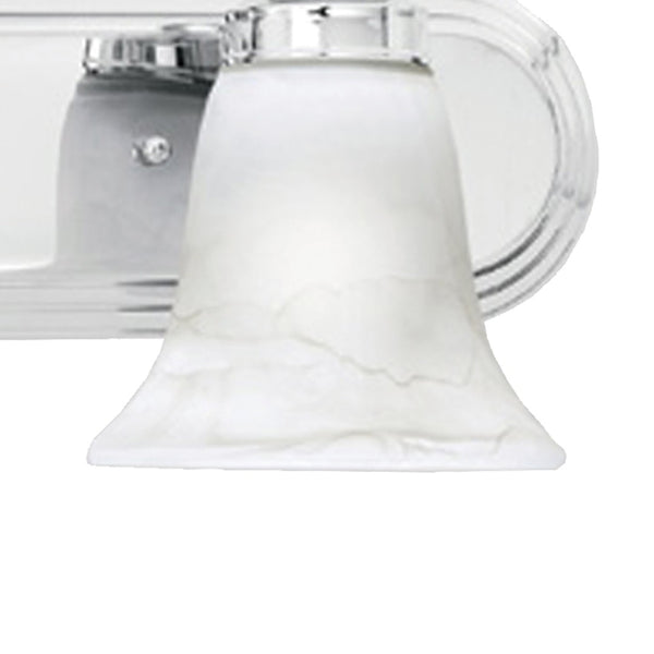 Atlas Homestead 2-Light Vanity Fixture with Smoked Glass Shades for Timeless Bathroom Illumination Chrome 18'' WL11332-CH