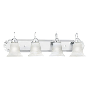 Atlas Homestead 2-Light Vanity Fixture with Smoked Glass Shades for Timeless Bathroom Illumination Chrome 30'' WL11334-CH