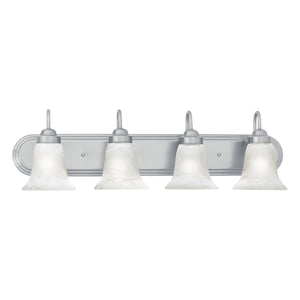 Atlas Homestead 2-Light Vanity Fixture with Smoked Glass Shades for Timeless Bathroom Illumination Brushed Nickel 30'' WL11334-NK