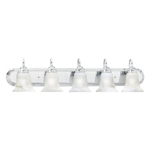 Atlas Homestead 2-Light Vanity Fixture with Smoked Glass Shades for Timeless Bathroom Illumination Chrome 36'' WL11335-CH
