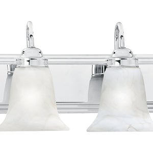 Atlas Homestead 2-Light Vanity Fixture with Smoked Glass Shades for Timeless Bathroom Illumination Chrome 36'' WL11335-CH