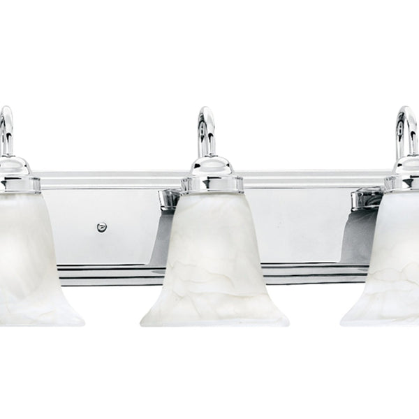 Atlas Homestead 2-Light Vanity Fixture with Smoked Glass Shades for Timeless Bathroom Illumination Chrome 48'' WL11336-CH