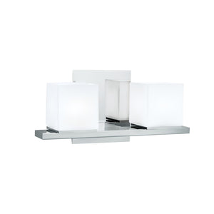 Atlas Icereto 11.5'' Wide 2-Light Vanity Light - Modern Chrome Fixture for Elegant Bathroom Illumination WL11339-CH