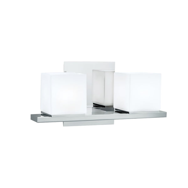 Atlas Icereto 11.5'' Wide 2-Light Vanity Light - Modern Chrome Fixture for Elegant Bathroom Illumination WL11339-CH