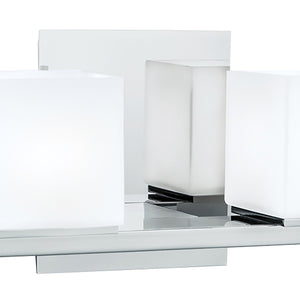 Atlas Icereto 11.5'' Wide 2-Light Vanity Light - Modern Chrome Fixture for Elegant Bathroom Illumination WL11339-CH
