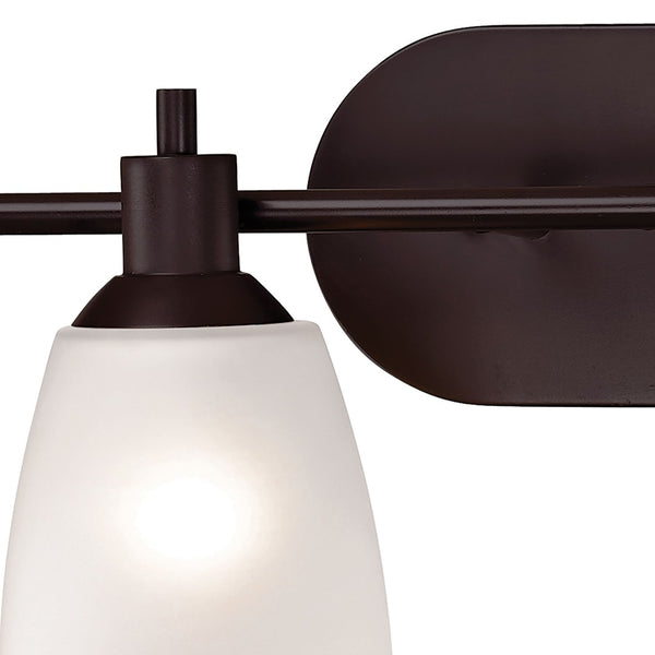 Atlas Jackson Modern 3-Light Vanity Fixture with Tulip Glass Shades for Elegant Bathroom Illumination Oil Rubbed Bronze 31'' WL11341-BZ