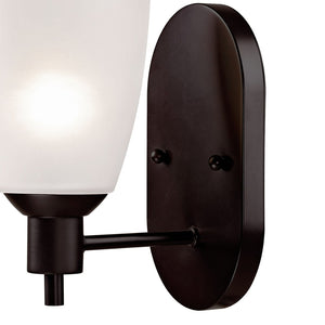 Atlas Jackson Modern 3-Light Vanity Fixture with Tulip Glass Shades for Elegant Bathroom Illumination Oil Rubbed Bronze 5'' WL11342-BZ