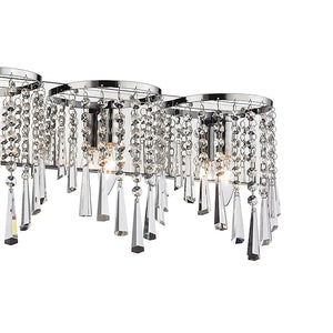 Atlas Jariah 30'' Wide 4-Light Vanity Light Fixture - Polished Chrome with Crystal Accents for Elegance WL11347-CH