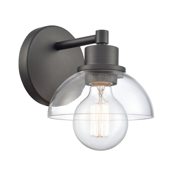 Atlas Julian 2-Light Vanity Light Fixture - Sleek Modern Design with Glass Domes for Versatile Illumination Matte Black 6'' WL11353-BK
