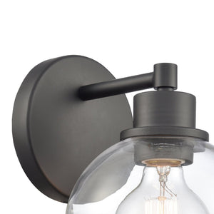 Atlas Julian 2-Light Vanity Light Fixture - Sleek Modern Design with Glass Domes for Versatile Illumination Matte Black 6'' WL11353-BK