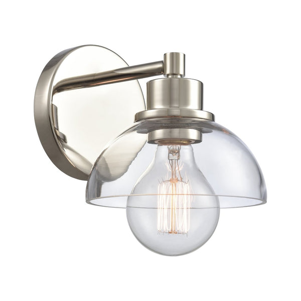 Atlas Julian 2-Light Vanity Light Fixture - Sleek Modern Design with Glass Domes for Versatile Illumination Polished Nickel 6'' WL11353-NK