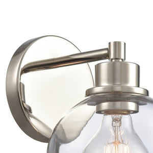 Atlas Julian 2-Light Vanity Light Fixture - Sleek Modern Design with Glass Domes for Versatile Illumination Polished Nickel 6'' WL11353-NK