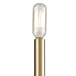 Atlas Livingston 11'' High 1-Light Wall Sconce - Modern Matte Black & Satin Brass Accent for Stylish Spaces WL11364-BK