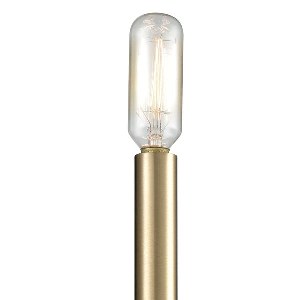Atlas Livingston 11'' High 1-Light Wall Sconce - Modern Matte Black & Satin Brass Accent for Stylish Spaces WL11364-BK