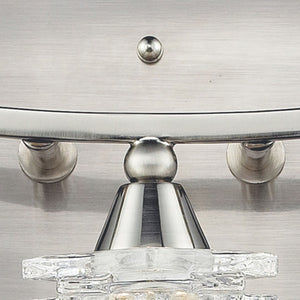 Atlas Matrix 15'' Wide 3-Light Vanity Light - Elegant Satin Nickel Lantern Design for Modern Bathrooms WL11368-NK