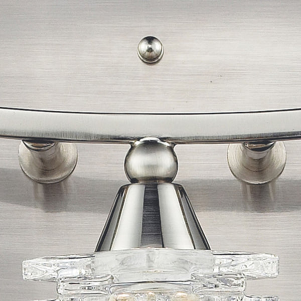 Atlas Matrix 15'' Wide 3-Light Vanity Light - Elegant Satin Nickel Lantern Design for Modern Bathrooms WL11368-NK