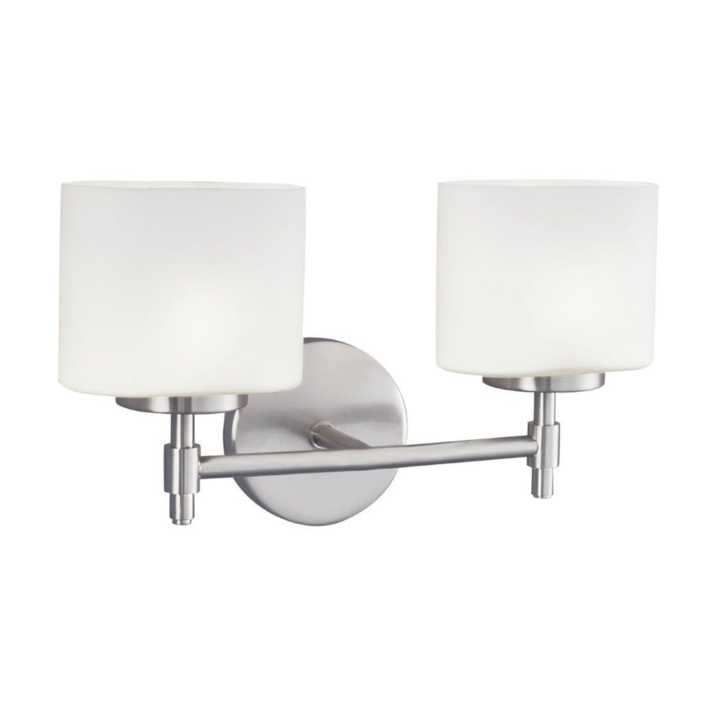 Atlas Moderne 14.25'' Wide 2-Light Vanity Light - Polished Chrome, Elegant Design for Modern Bathrooms WL11375-CH