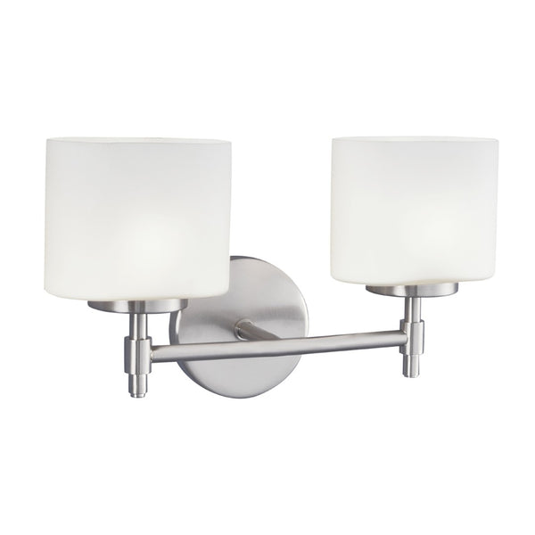 Atlas Moderne 14.25'' Wide 2-Light Vanity Light - Polished Chrome, Elegant Design for Modern Bathrooms WL11375-CH