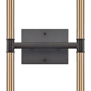 Atlas Notre Dame 4-Light Wall Sconce - Elegant Two-Tone Metal Design for Modern Ambiance in Any Space Oil Rubbed Bronze and Gold 10'' WL11380-BZ
