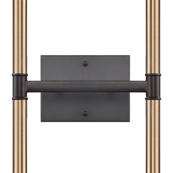 Atlas Notre Dame 4-Light Wall Sconce - Elegant Two-Tone Metal Design for Modern Ambiance in Any Space Oil Rubbed Bronze and Gold 10'' WL11380-BZ
