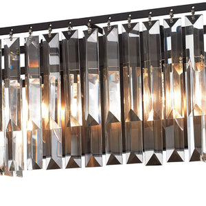 Atlas Palacial 2-Light Vanity Light Fixture - Elegant Crystal Accents for Luxurious Bathroom Illumination Oil Rubbed Bronze 15'' WL11388-BZ