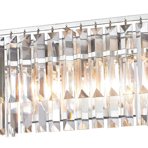 Atlas Palacial 2-Light Vanity Light Fixture - Elegant Crystal Accents for Luxurious Bathroom Illumination Polished Chrome 15'' WL11388-CH