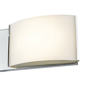Atlas Pandora 16" Wide 2-Light Vanity Light - Modern Opal Glass Shades for Elegant Bathroom Illumination Chrome WL11389-CH