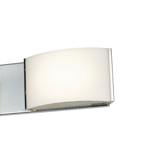 Atlas Pandora 34.5'' Wide 4-Light Vanity Light - Modern Chrome Design with Opal Glass Shades for Bathrooms WL11392-CH