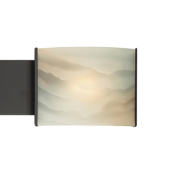 Atlas Pannelli 41" Wide 4-Light Vanity Fixture - Elegant Oil Rubbed Bronze with Arching Glass Shades WL11393-BZ2