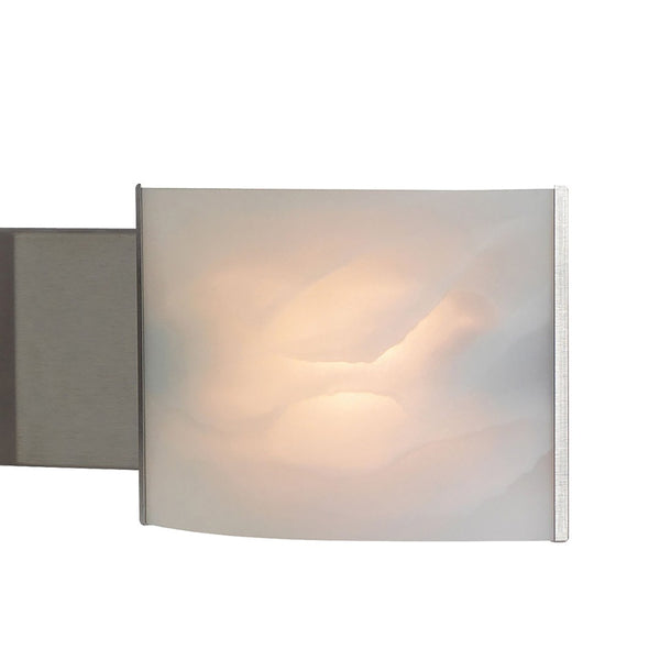 Atlas Pannelli 4-Light Vanity Fixture - Elegant Glass Shades in Durable Brushed Metal for Modern Spaces Stainless Steel 41'' WL11393-SV