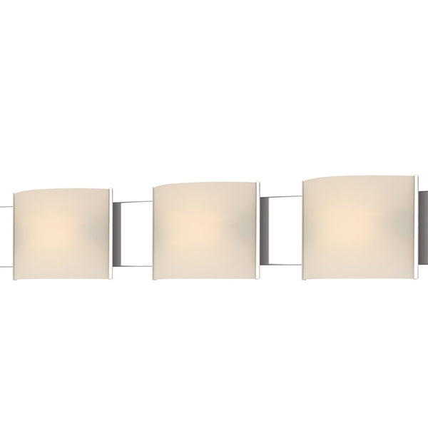 Atlas Pannelli 4-Light Vanity Fixture - Elegant Glass Shades in Durable Brushed Metal for Modern Spaces Chrome WL11394-CH