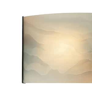 Atlas Pannelli 4-Light Vanity Fixture - Elegant Glass Shades in Durable Brushed Metal for Modern Spaces Oil Rubbed Bronze 8'' WL11395-BZ