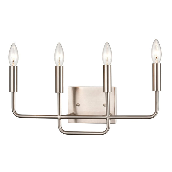 Atlas Park Slope 3-Light Vanity Fixture - Transitional Elegance for Stylish Bathroom Illumination Brushed Nickel 18.5'' WL11398-NK